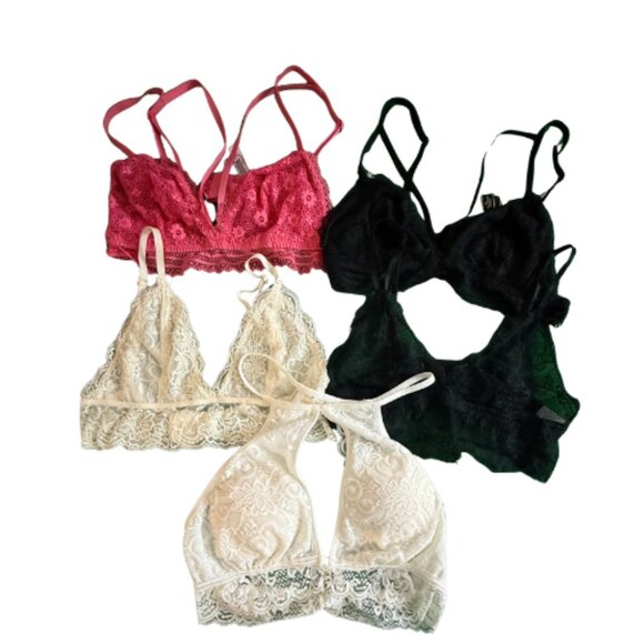 BUNDLE: 9-Women’s Lace Bralettes (VICTORIA’S SECRET + WINDSOR), Size M, (BB1619B - Picture 2 of 2